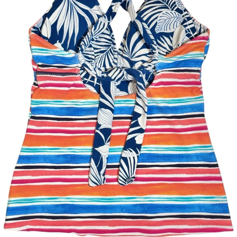 Tommy Bahama Island Cays Blooms Reversible Crossback Tankini Top